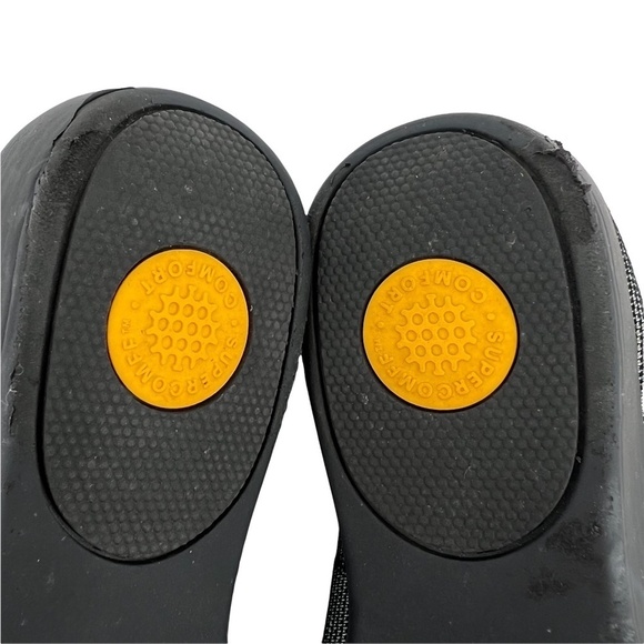 Fitflop Black Superskate Houndstooth Slip-On Loafers Size 7.5 Women’s - Picture 9 of 9